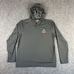 Super Bowl LI Hooded Long Sleeve Shirt Size M